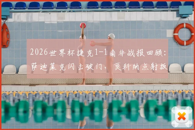 2026世界杯捷克1-1南非战报回顾：萨迪莱克闪击破门，莫科纳点射扳平，附双方历史交锋与阵容解析