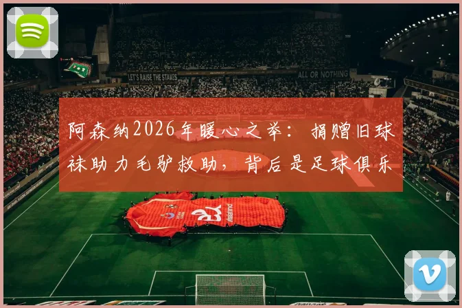 阿森纳2026年暖心之举：捐赠旧球袜助力毛驴救助，背后是足球俱乐部慈善新思路