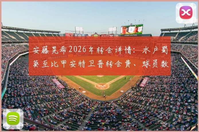 安藤晃希2026年转会详情：水户蜀葵至比甲安特卫普转会费、球员数据与留洋前景深度解析