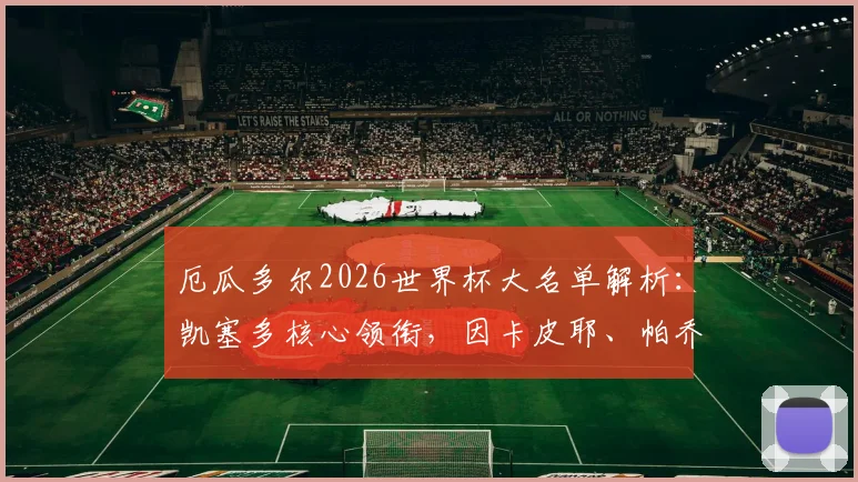厄瓜多尔2026世界杯大名单解析:凯塞多核心领衔,因卡皮耶、帕乔等球星悉数入选,完整名单及战术展望